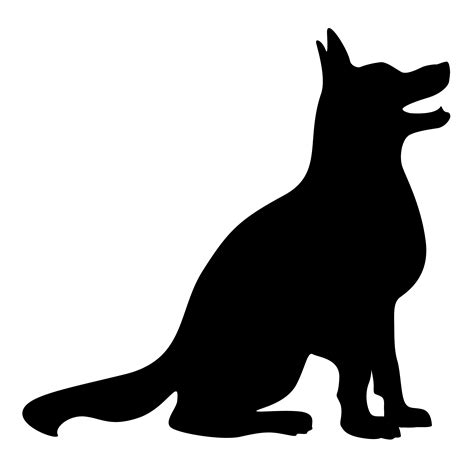 dog silhouette vector